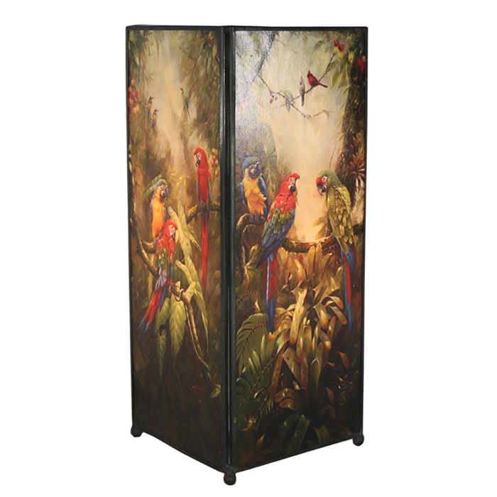 Parrot (2 Sides) Square Lamp Screen Printed